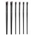 Slanted Eyeliner Brush FENGCHUANG Eyebrow Brush 6 Pieces Eye Makeup Tool A Must-Have for Beauty Lovers (Black)