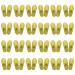 KMOCEPLY 24 pairs of unisex house shoes with a closed toe area non-slip disposable slippers disposable house shoes for guests mass house spa house shoes for family guests hotels at home wedding 42 EU far yellow