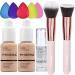 Phoera Foundation Concealer Cover LPG Coverage Concealer Cover Shadows Skin Care Foundation Oil Control I brighten the durable (103 warm peach) 30 g (1 Pack) 103 Warm Peach