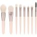 MABSSI 8 Pieces Mini Makeup Brushes Soft Portable Tiles Set Eye Shadow Foundation Concealer Blush Travel Makeup Brushes Set Color - Buy Online on GoSupps.com