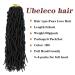Ubeleco Soft Locs Crochet Hair 24 6 Packs Faux Curly Wavy Pre-looped Synthetic Extension (1B#) - Women's Haircare - Buy Online on GoSupps.com