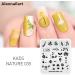 Alexnailart Nail Art Stamping Plates Image Template Nature Plant Leaf Pattern Design Stamper Nail Art DIY Print Manicure Nail Art Stencil Tools NA035 - Buy Online on GoSupps.com