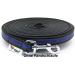 Twinkys Dog Style Drag Line Leash - 10m Black Blue 20mm Wide For Dogs Up to 50kg - Made in Germany - Buy Online on GoSupps.com