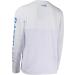 BASSDASH Men's UV Sun Protection Fishing T-Shirt UPF 50+ Long Sleeve - White/Vivid Blue - Size Large - Buy Online on GoSupps.com