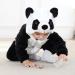 COOKY.D Baby Hooded Romper | Winter Flannel Jumpsuit Pajamas | Panda Design | 3-6 Months - Buy Online on GoSupps.com