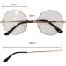 Shop Trixes Round Glasses | Beatles Retro Sixties Style Clear Glasses - Perfect for Cosplay Parties & Vintage Fashion - Classic Vintage Rose Gold - Buy Online on GoSupps.com