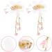 Beaupretty 3 Pairs tassel flower hair clip infant hair accessories pink hair clips infant hair clips ribbon pink hair clips for babies girl hair accessories child flower hairpin Hanfu - Buy Online on GoSupps.com