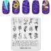 KADS Nail Art Stamping Plates Set Image Template Stencils Pattern with Stamping Plates Holder Case Organizer (ZO015) - Buy Online on GoSupps.com