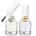 MIZHSE Base and Top Coat Nail Polish Quick Dry 15 ml 0.5 fl oz Basic Nail Polish Non Gel Air Dry Fast Nail Polish Protective High-Glossy Shiny Clear Long Lasting Nail Art Manicure at Home