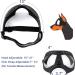 Medium to Large Breed Dog Sunglasses | Sun & Wind Protection Goggles for Outdoor Sports | Black - Buy Online on GoSupps.com