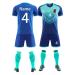 User -defined jersey t -shirt shorts 2 partial set every name number team logo - football jersey children men young personalized football jerseys colorful blue