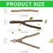 Vueinrg 5-Piece Natural Wood Bird Cage Accessories | Premium Belt Rods & Sticks for Canaries & Nymphic Birds - Buy Online on GoSupps.com