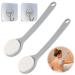 Calvation aid for back back brush shower back back to meal with 2 back brush with long stem bathing brush sun protection lotion applicator for children men men