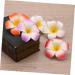 LALAFINA 36 Pieces Hair Barrettes for Women Hawaiian Flower Clips Hawaiian Flower Barrettes Plumeria Hair Clip Foam Hair Clip for Women Hawaiian Decorations Issue Card Travel Flowers - Buy Online on GoSupps.com