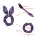 SUSULU Velvet Hair Scrunchies - Pack of 12 Elastic Rabbit Ear Hair Ties for Women - Buy Online on GoSupps.com