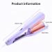 Double Barrel Curling Iron Wand - Fast Heating 32mm Hair Curler for Wavy Hair | Dual Voltage | Perfect for Medium & Long Hair - Purple - Buy Online on GoSupps.com