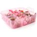 JOYOYO 3 Layer Toddler Girls Gift Box of Hair Accessory Hair Bows for Girls Includes Baby Girl Hair Clips Hair Bobbles Hair Bows DIY Alligator Clips Baby Headbands - Buy Online on GoSupps.com