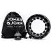 Johan & John Smart Weighted Hula Hoop - Infinity Hoop for Weight Loss & Fitness - Scandinavian Design - 28 Detachable Knots - Carrying Bag - Black - Buy Online on GoSupps.com