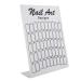 Nail stand 50 cells nail polish stands nail art sample display color cards with square nail polish transparent and natural colors (#1)