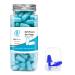 Lysian Ultra Soft Foam Earplugs 60 Pairs, 38dB SNR Ear Plugs for Sleeping, Travel, Shooting (Lake Blue)