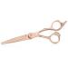 Purplebird hairdressing scissors 6 inch hair shear professional hair cutting scissors for women and men haircutis shears sharp Japanese hair gorge made of stainless steel with bronze wing-shaped engraving grip HS-Rosegold-Straight