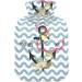 Naanle Ocean Wave Anchor Hot Water Bottle - 1L Transparent Heat Bottle for Bed Hand & Feet Warmer | Pain Relief & Cold Therapy - Buy Online on GoSupps.com
