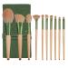 Makeup Brush 10 Sets Beauty Tools with Bag Universal Brush Makeup Brush Foundation Brush(As shown D) As shown D