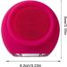 Anulely Face Cleansing Brush Electric Facial Brush Delicate Silicone Face Wash Brush Waterproof Face Cleansing Brush for Effective Face Cleansing Pink/Red - Buy Online on GoSupps.com