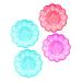 Yardenfun 4pcs Color Carrier Kitchen Cooker Easter Dish Fridge Keeping Fish Party Round Reusable Holder
