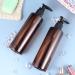 Beaupretty 6Pcs 250ml Soap Dispenser Pump Bottles Travel Empty Lotion Pump Bottle Refillable Bottle for Liquid Soap Lotions Shampoo (Brown Body Random Pump Head) - Buy Online on GoSupps.com
