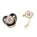 Buy Black Baby Pacifier with Bling Pattern & Chain Clip - Perfect for Newborns | Stylish & Safe Infant Pacifier - International Shipping Available! - Buy Online on GoSupps.com