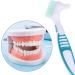 Suicra Denture Cleaning Brush - Soft Multi-Layered Y-Shape Toothbrush for Oral Care | Blue - Ideal for False Teeth & Household Use - Buy Online on GoSupps.com