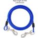 Dongker Hofleine 3m Dog Tie-Out Leash - Heavy Duty 360 Rotating Buckle for Small/Medium Dogs Up to 130 lbs - Durable Blue Courtyard Chain Linen - Buy Online on GoSupps.com
