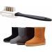 Shoe Brush 1Pcs New S Shape Shoe Cleaner Wholesale Black 3 Side Cleaning Brush for Suede Nubuck Boot Shoes Brush Onecolor - Buy Online on GoSupps.com