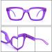 Amorays Oversize Square Frame Reading Glasses - Vintage Anti-Blue Light Lens +3.5 for Women & Men | Stylish Presbyopia Readers - Buy Online on GoSupps.com