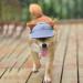 Adjustable Dog Baseball Hat - Sun Protection Cap for Small & Medium Dogs | Outdoor Sport Cap with Ear Holes | Blue M - Buy Online on GoSupps.com