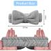 AOMIG Spa Headband for Women - Fluffy Microfiber Elastic Hair Band for Makeup, Shower, Sports - Grey Bowknot Head Band - 1 Pc - Buy Online on GoSupps.com
