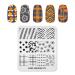 Alexnailart Nail Stamping Plate Nail Art Plates Image Template Transfer Stencils Manicure Printing Nail Art DIY Tool (FASHION 075)