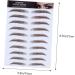 PLAFOPE 5pcs Eyebrow Stickers Best Eyebrow Transfers Eyebrow Transfer Stickers 3d Tool Eyebrow Trimming - Buy Online on GoSupps.com