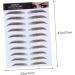 NOLITOY 5pcs Eyebrow Stickers Instant Transfer Black Stickers Eyebrow Stencils Make up 3d Transfer Stickers - Buy Online on GoSupps.com