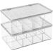 mDesign Clear Plastic First Aid Kit Storage Box - Organizes Medicine and Supplies in Bathroom, Kitchen, Cabinet, or Closet - 8 Divided Sections for Easy Organization - Buy Online on GoSupps.com