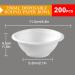 200 Pack Paper Bowls Disposable White Compostable Bowls Small Sugarcane Fibers Party Bowls for Sauce Portion Sample Snack Charcuterie Serving Heavy-Duty&100% Biodegradable(7 oz) - Buy Online on GoSupps.com