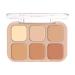Esncddym Concealer Palette Powder Concealer Palette Correction - 6 Color Facial Contour Palette | Lasting Beauty Supplies for Data Party Evening Party
