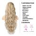 Shop Porsmeer 30 Inch Ponytail Hair Extensions - Curly Wavy Clip-In Synthetic Hair in Chestnut Brown & Blonde - Buy Online on GoSupps.com