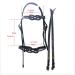 English Horse Bridle - Adjustable Leather Noseband for Horses | Premium Horse Accessories & Racing Equipment (Black) - Buy Online on GoSupps.com
