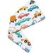 Cartoon Cars Microfiber Hair Towel Wrap for Women - Super Absorbent 10"x26" Hair Turban with Button - Buy Online on GoSupps.com