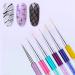5-Part Nail Brush Set for Acrylic & UV Gel Nail Art | DIY Nail Design Tools - Buy Online on GoSupps.com