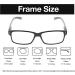 Reducblu Spring Hinge Reading Glasses - 8 Pairs Mix (2.5 Diopters) for Women and Men - Buy Online on GoSupps.com