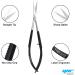 Facial Hair Scissors-Eyebrow Trimmer-Grooming Scissors for Eyebrow Shaping Ear Nose Nostril Hair & Moustache (Black Straight) - Buy Online on GoSupps.com