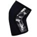 7mm Neoprene Compression Knee Sleeves (1 Pair) - Medium Black | Support for Cross Training, Weightlifting, Squats, Basketball | Powerlifting Braces - Buy Online on GoSupps.com